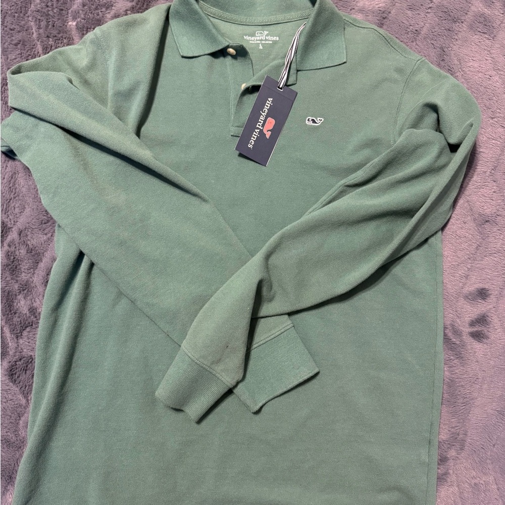 Vineyard Vines Men's Polo in Forest Green
